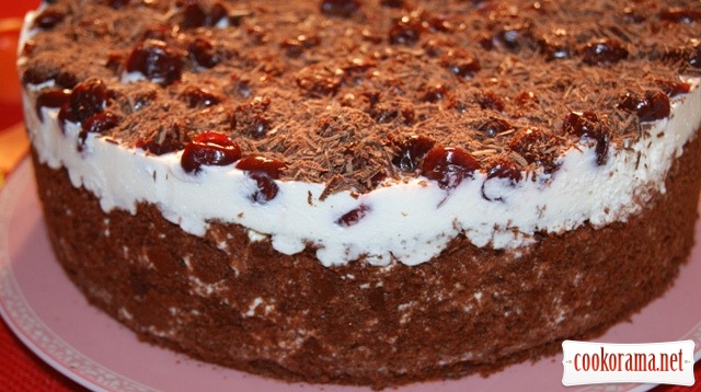 Chocolate-cherry cake.