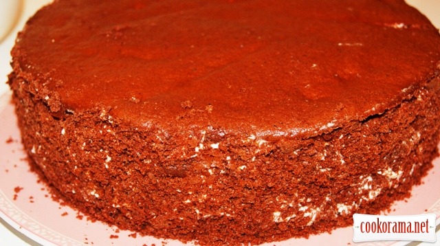 Шоколадный вишнёвый торт.