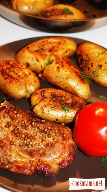 «Baked» potatoes (Pommes de terre fondantes)