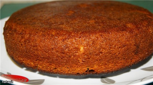 Постный бисквитный тортик-пирог