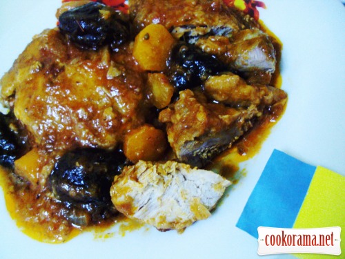 Pork with prunes