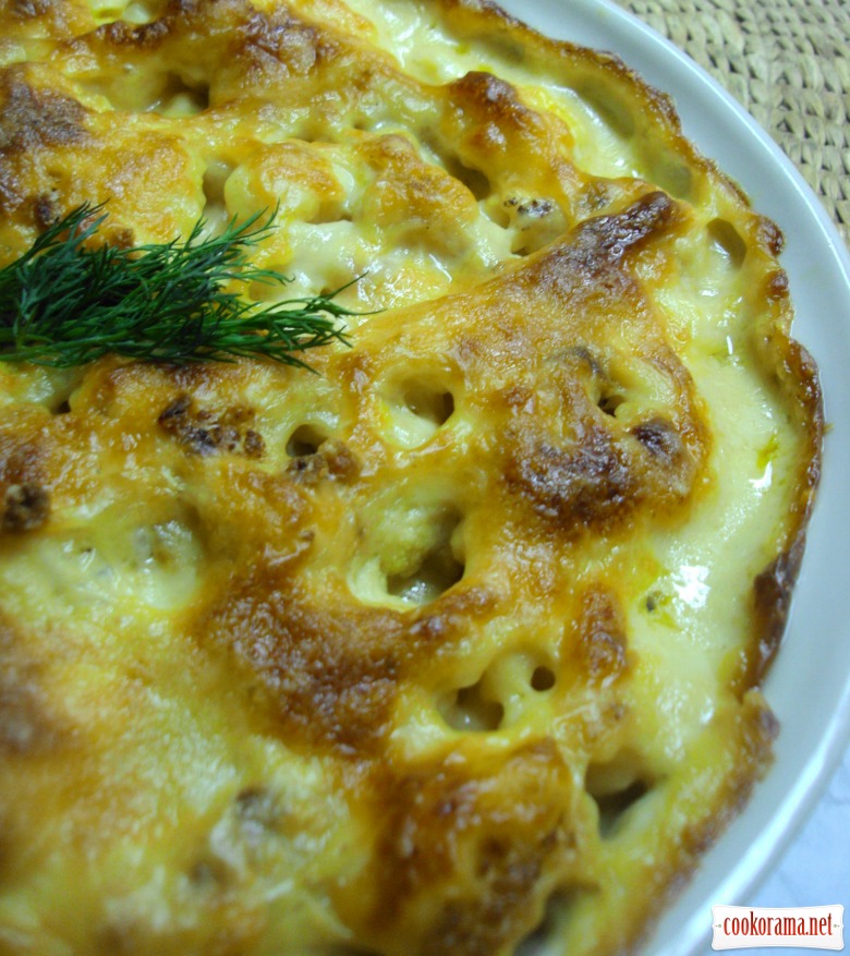 Gratin with сauliflower.