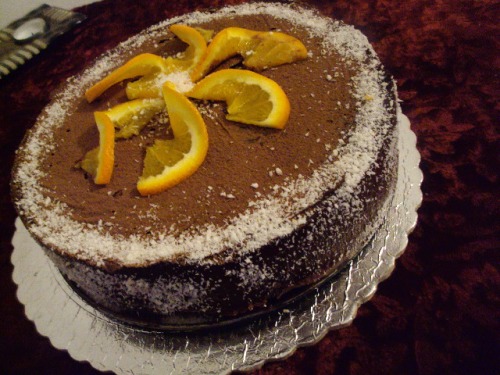 Постный торт "Апельсиновый ШОК"