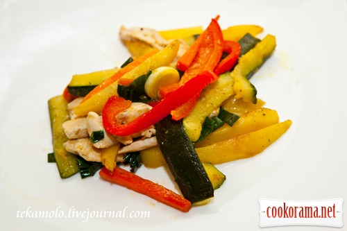 Chicken with vegetables