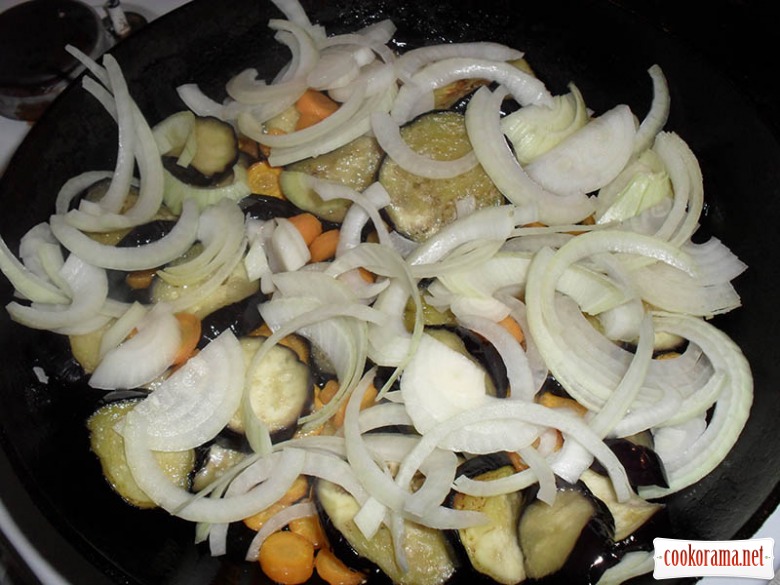 Eggplants in port wine and currant juice