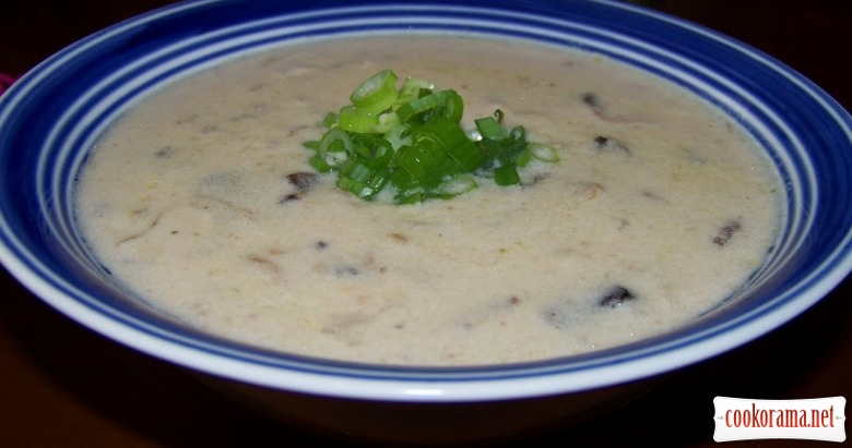 Грибний крем-суп з сиром