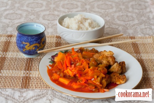 Pork in a sweet-sour sauce