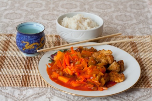 Pork in a sweet-sour sauce