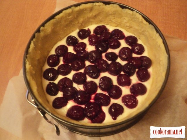 Cheesecake with cherry