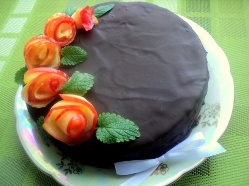 Постный шоколадный торт «Именинный»