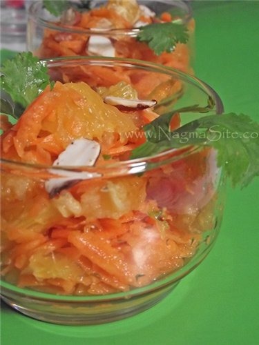 Марокканский салат из моркови и апельсина
