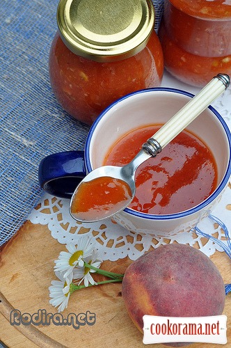Peach-lime сonfiture (or jam)