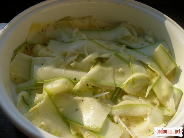 Courgettes with mint