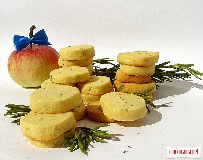 Butter-rosemary cookies