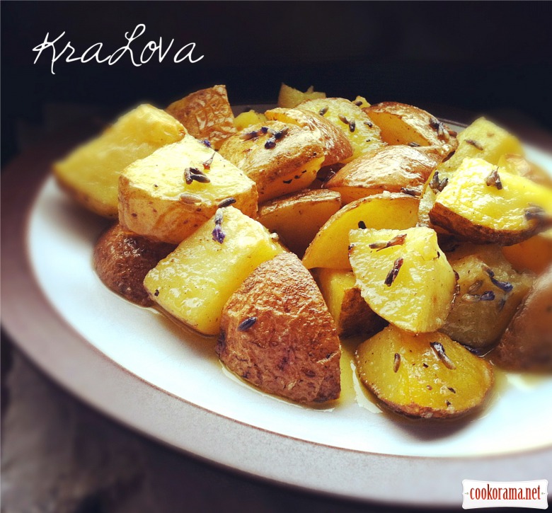 Potatoes with lavender