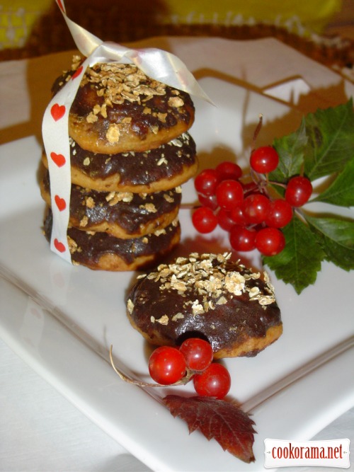 Soft cookies with banana and cheese