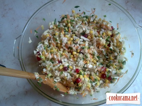 Salad from Chinese cabbage