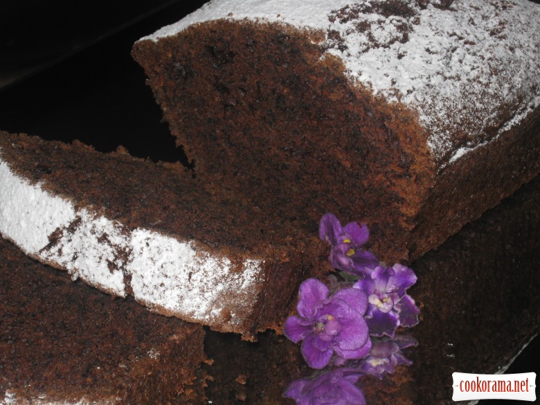 Chocolate courguette cake