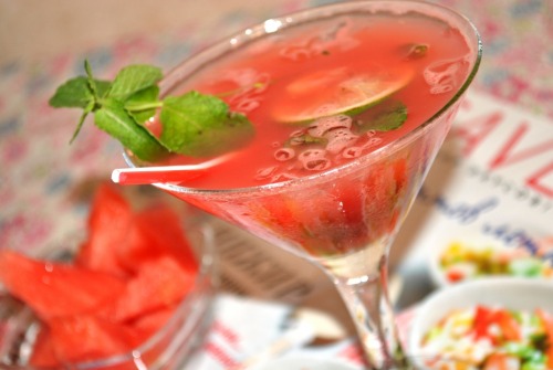 Watermelon Lemonade a la "Mojito"