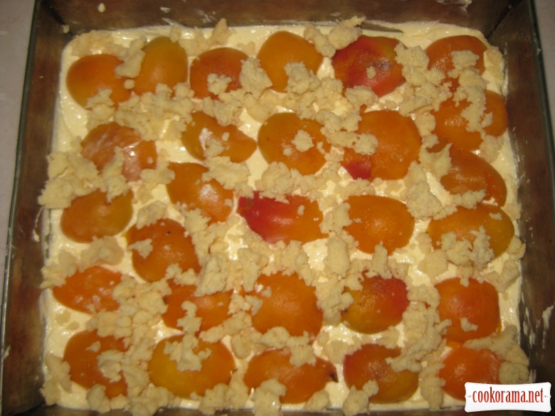 Apricot- curd pie