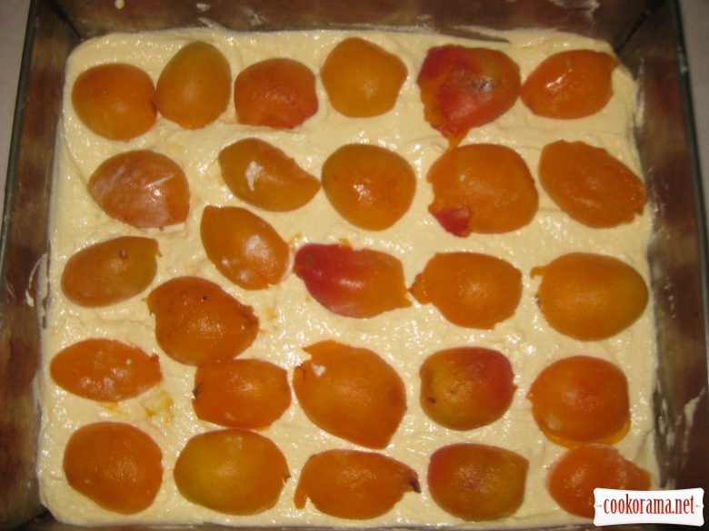 Apricot- curd pie