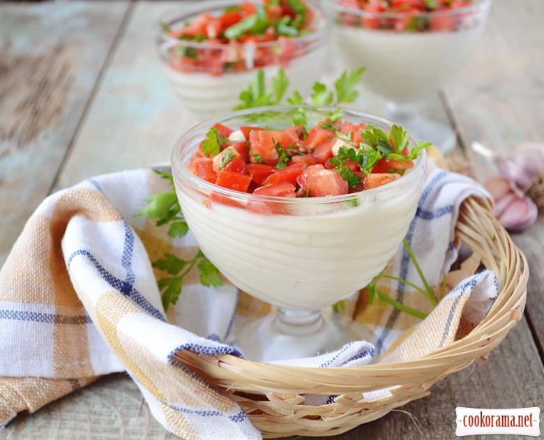 Panna Cotta with cauliflower