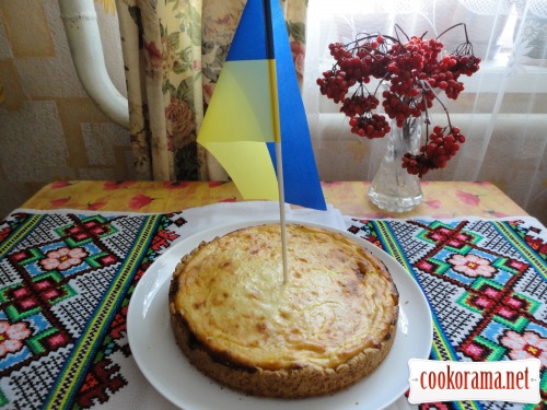 Curd cake with poppy seeds