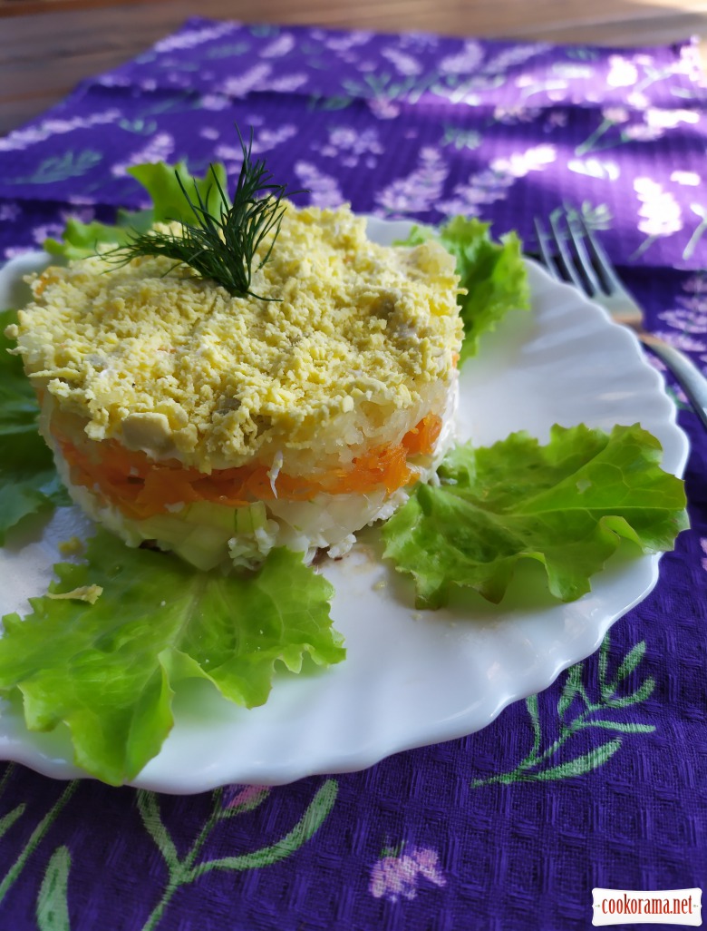 Мимоза салат рецепт
