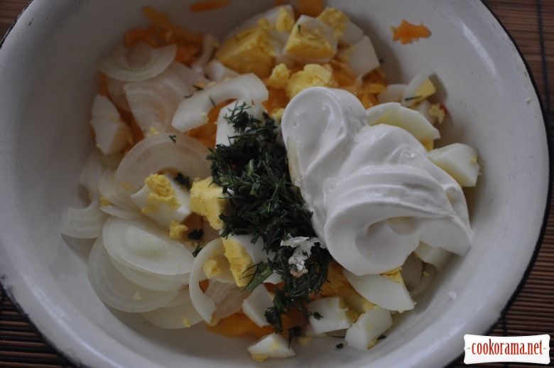 Гарбузово-яєчний салат