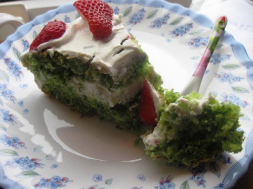 Смарагдовий бісквіт для тортів та десертів