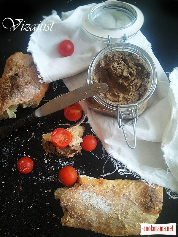 Liver pate with avocado