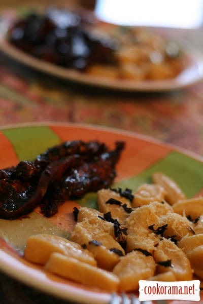 Potato-pumpkin gnocchi