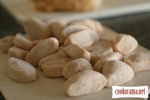 Potato-pumpkin gnocchi